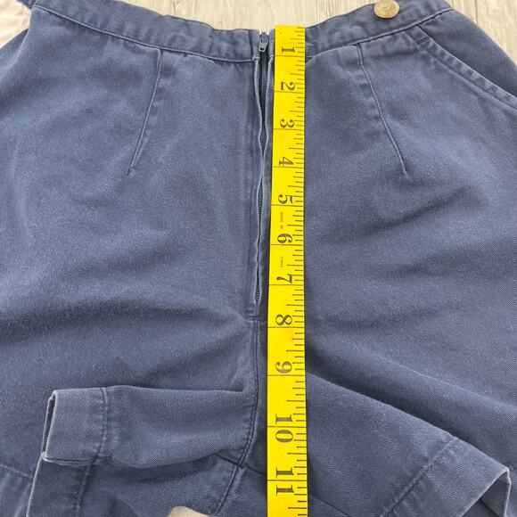 Prides Landing Blue Wrap Skort Skirt Mini Summer Retro Girly Shorts 4 Petite - Picture 7 of 8